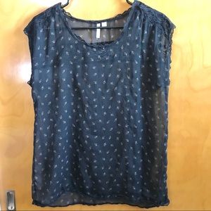 Sheer Floral Top